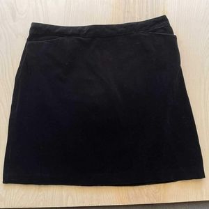 Ann Taylor Black Velvet Pencil Skirt